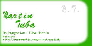 martin tuba business card